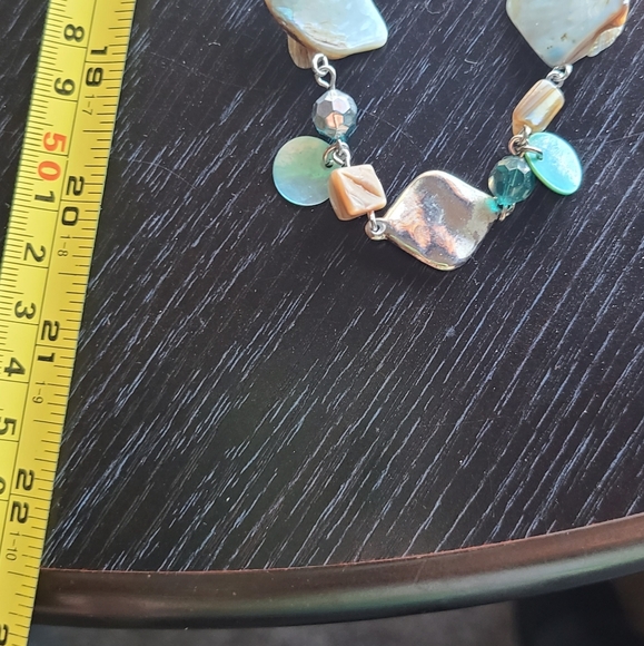 Elegant Silver and Teal Women's Necklace Lia Sophia Stamped - Picture 12 of 12